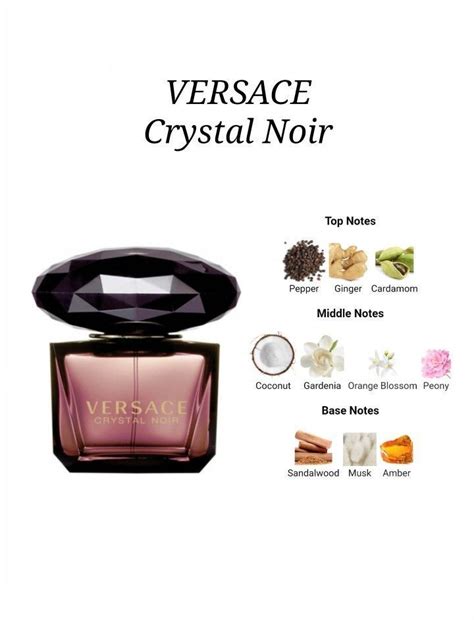 crystal noir versace sample|versace crystal noir scent notes.